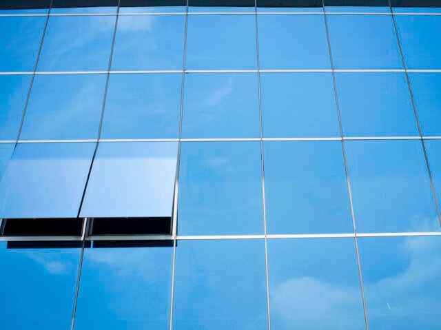 Windows on the office building