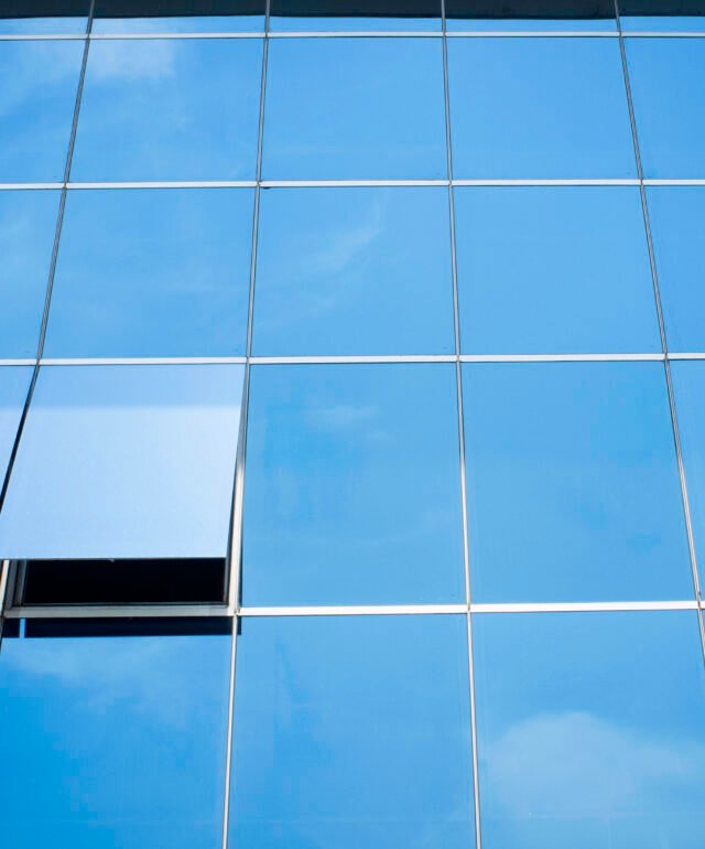 Windows on the office building